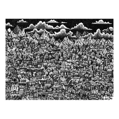 Behind The Doors Of No Beginning And No Ending print