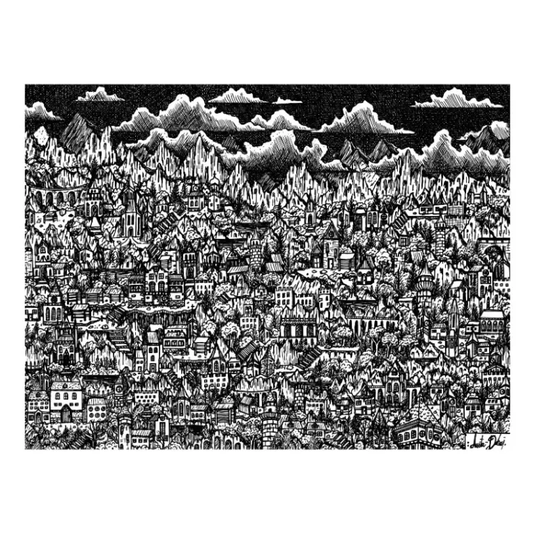 Behind The Doors Of No Beginning And No Ending print